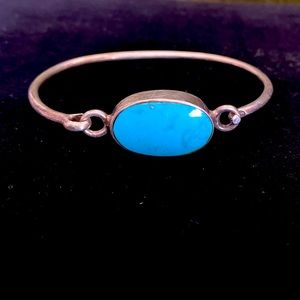 Vintage Silver & Turquoise Bracelet